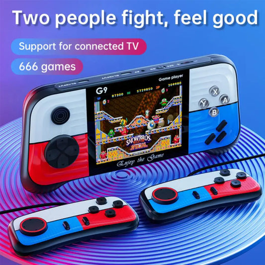 G9 Retro Video Game Console Handheld Game Consoles Built-in 666 Classic Games AV Out Video Game Player Support 2 Players